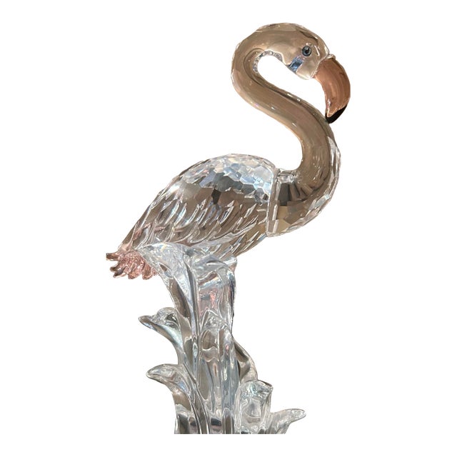 Swarovski Crystal Flamingo Bird Figurine - Retired - Excellent Condition For Sale