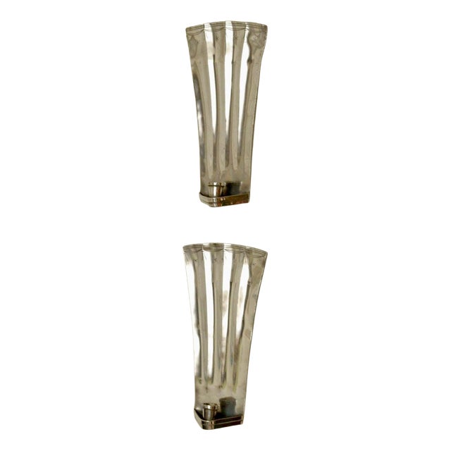 Swedish Pewter Sconces by Tage Fong-Stedt, 1925, Set of 2 For Sale
