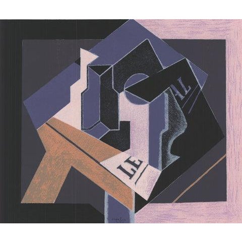 Artist: Juan Gris Title: Fruit Bowl and Diary Year: 1991 Signed: No Medium: Serigraph Paper Size: 16 x 19.5 inches ( 40.64...