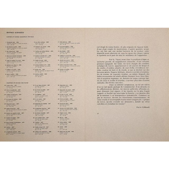 In Two Blacks is a mixed lithograph realized by Antoni Tapies for the Art Magazine Derrière Le Miroir, no. 175 Printed by...