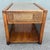 Boho Chic Vintage Boho Chic Cane and Oak Glass Top Side Table For Sale - Image 3 of 7