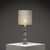This sculptural Space Age table lamp of the late 1960s to 1970s is a striking example of European modernist lighting...