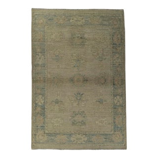 Oushak Rug 3'3" x 4'10" #21357 For Sale