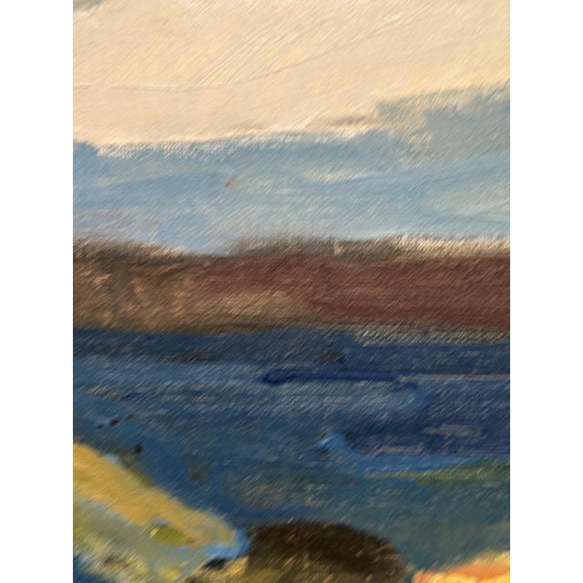 Stig Delang, Landscape II, 1950s, Oil Painting on Canvas, Framed For Sale - Image 6 of 16