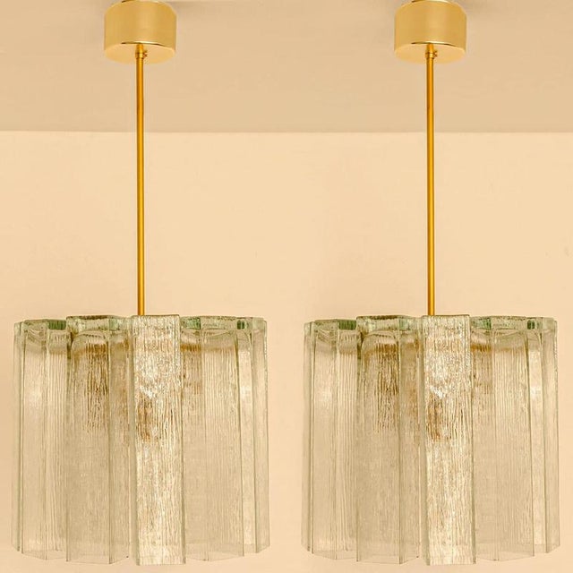 Glass and Brass Pendant from Doria, 1960s For Sale - Image 16 of 16