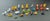 25 pcs collection of miniature 1” blown art glass cute animal figurines.