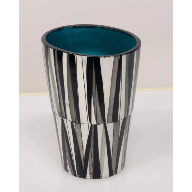 Luzern Handgemalt Vase EM #549P, Swiss. Vase is stamped on bottom and is in excellent condition. Measures 6.75' tall, top...