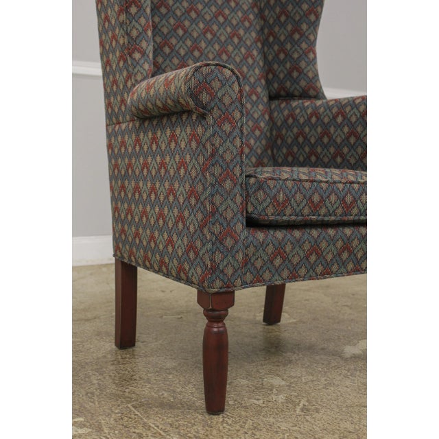 Brown Seraph Country Style Narrow Wing Chair For Sale - Image 8 of 13