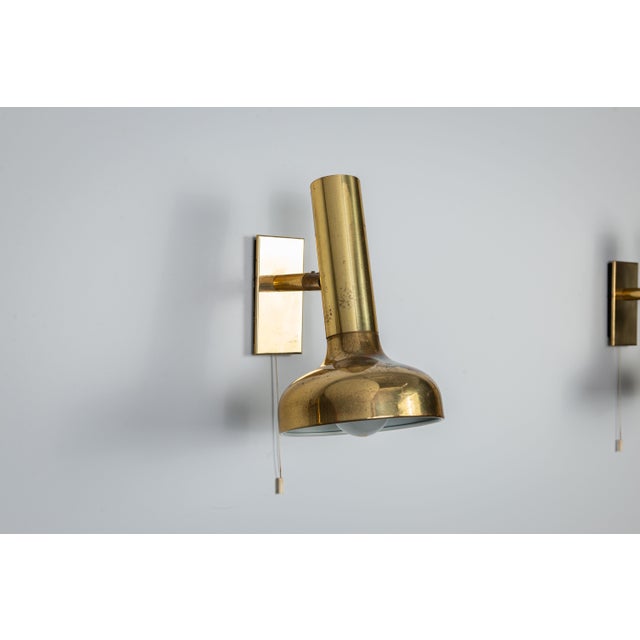 Vintage Brass Adjustable Wall Lamps, 1970s, Set of 3 For Sale - Image 17 of 18