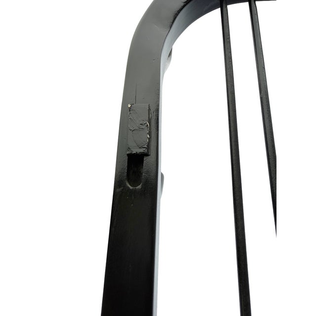 Black Large Art Deco Bentwood Hall Stand, Central Europe, 1930s For Sale - Image 8 of 10