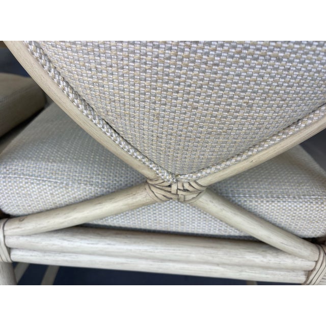 Ficks Reed Rattan Dining Chairs With Teardrop Backs | Set of 6, Palm Beach Regency For Sale - Image 9 of 11