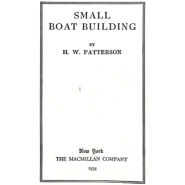 PATTERSON, H.W. [144] pp. The Macmillan Company 1934 7 1/4" x 5" w/ 10 tri-fold plates included *plate 3 detached from book*