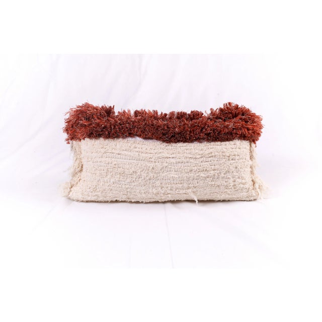 Fringe Furry Pillow by R & U Atelier For Sale - Image 4 of 4