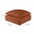 2020s Cali Rust Performance Fabric Ottoman For Sale - Image 5 of 6