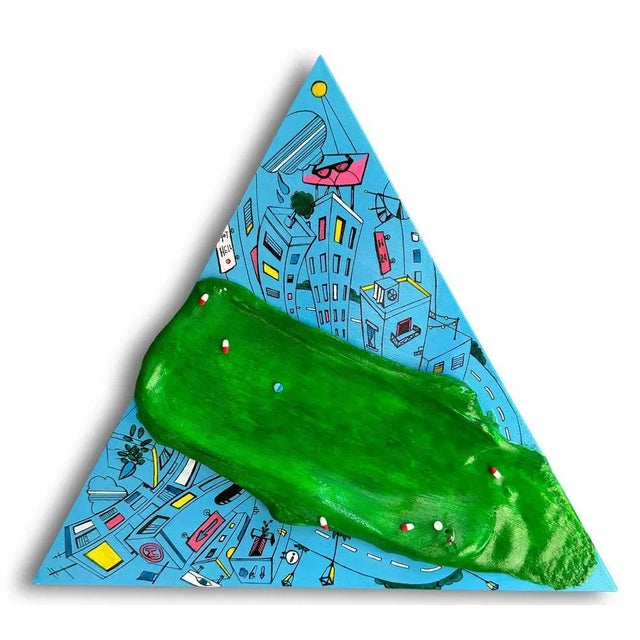 Vera Vizzi, Safe in the Middle Relief, Mixed Media, 2022 For Sale - Image 10 of 10