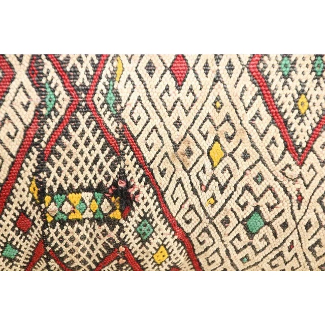 Mid 20th Century Moroccan Ethnic Authentic Throw Pillow For Sale - Image 5 of 12