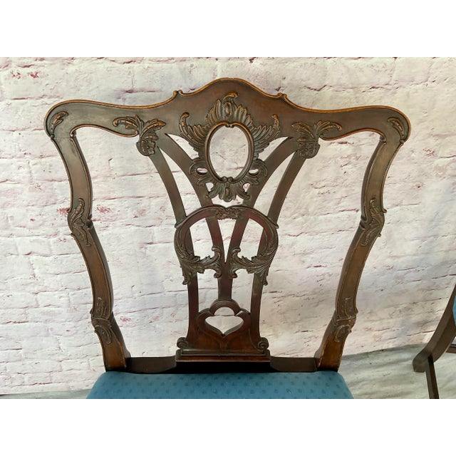 Late 19th Century Set of Ten George III Style Chippendale Dining Chairs For Sale - Image 5 of 18