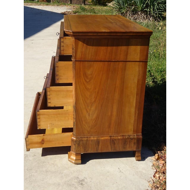 Louis Philippe Walnut Chest of Drawers, 19th Century For Sale - Image 18 of 18