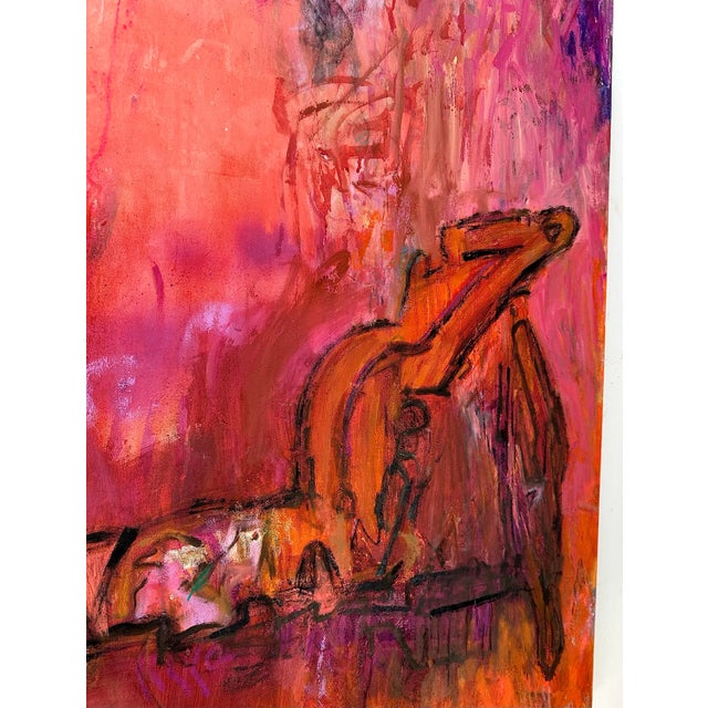 Modern Abstract "Chaise Under Stars " by Roderick Coles For Sale - Image 4 of 10