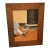 Original Oil Painting "A Winter Sunday Morning – 1923" by Frances Ann Allen in Rustic Knotty Pine Frame For Sale
