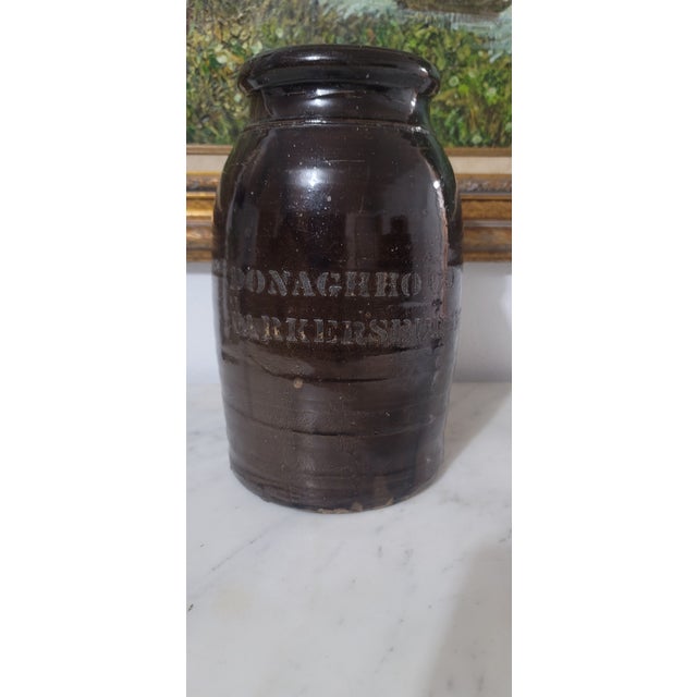 Antique Donaghho Company Parkersburg w.v Wax Seal Stoneware Crock For Sale - Image 9 of 12