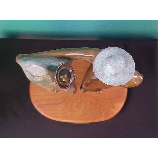 2000 - 2009 Rare Vintage 2003 Guilloume Perez Empathy Bronze Sculpture Limited Edition 4/18 For Sale - Image 5 of 18