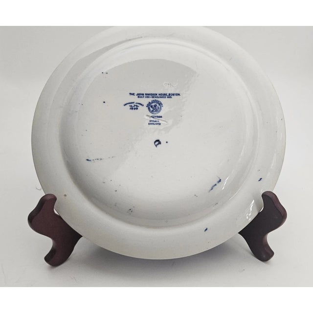 Wedgwood Massachusetts Historic Scenes Bluebell plate - The John Hancock House, Boston Deep blue scenes of Massachusetts...