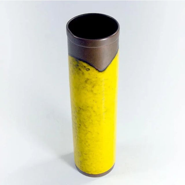 Brutalist Enamel on Copper Vase, 1960s For Sale - Image 4 of 9