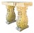 Vintage Ornate Cement Console Table For Sale