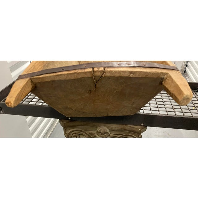 Antique Wooden Kneading Bowl/ Trough For Sale - Image 4 of 12