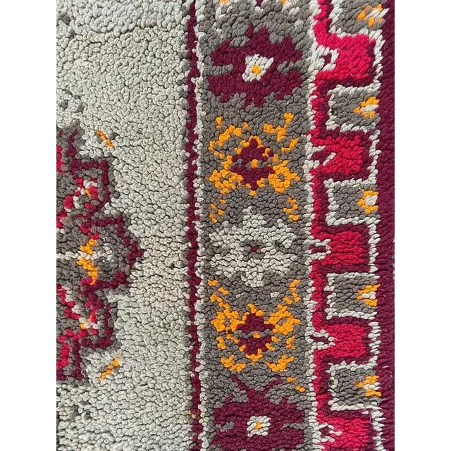 Textile Vintage French Knotted Cogolin Rug, 1950s For Sale - Image 7 of 11