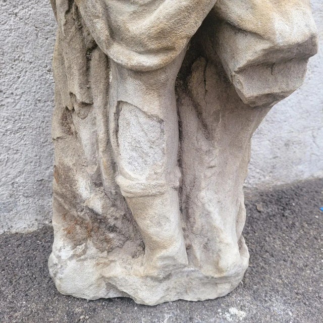 Figurative Sculpture, 17th Century, Stone For Sale - Image 10 of 17