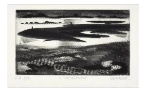 Little Blanche - Original Etching by J. Ramandot - 1970s 1970s