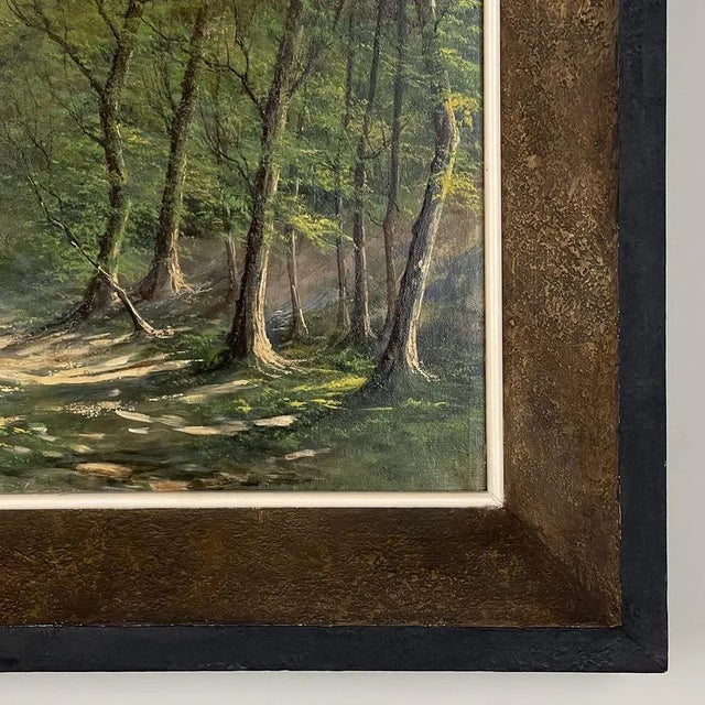 Framed Oil Painting on Canvas by Ewald Kreusch (1895-1960) For Sale - Image 10 of 12