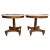 Mid-Century Modern Pair of Weiman "Heirloom" Round Mahogany and Marble Pedestal Side Tables, MCM For Sale - Image 3 of 13