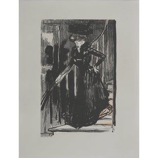 After Kees Van Dongen, Woman with a Hat, Lithograph For Sale