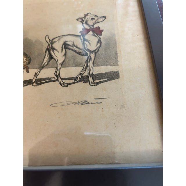 A wonderfully irreverent circa 1930 hand-colored etching and aquatint by Russian-born French artist Boris O’Klein...