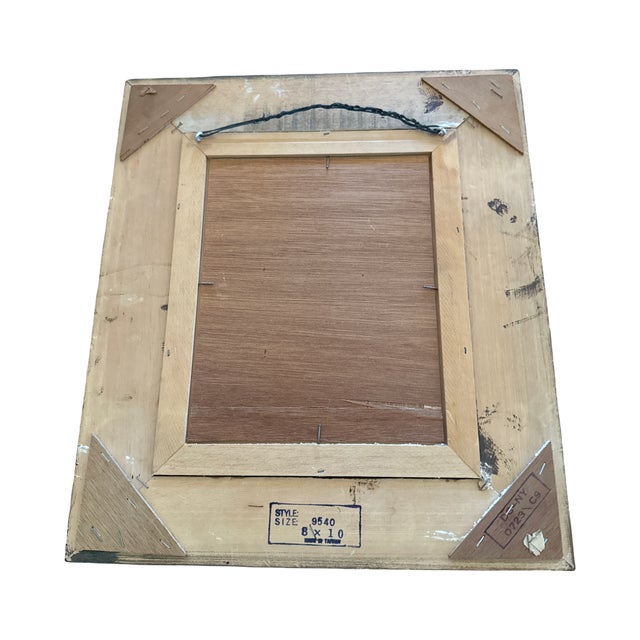 Vintage Framed Floral Still Life Oil Painting With Deep Carved Frame For Sale In West Palm - Image 6 of 8