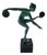 Marcel Bouraine (Derenne), French Art Deco Nude Disc Dancer Pagan Dance Figurine, 1920s, Metal and Marble For Sale