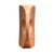 Vintage Art Deco Revival Peach Ceramic Sculptural Vase For Sale - Image 4 of 6