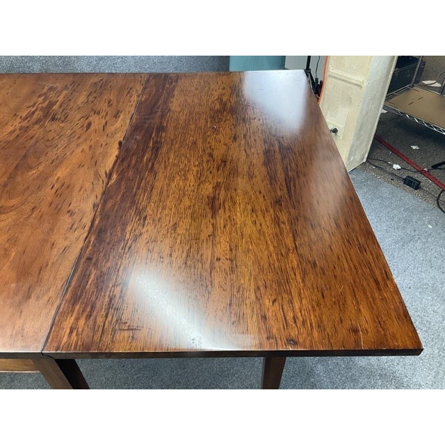 Antique Mahogany Drop Leaf Dining Table | Expandable 72" Gateleg Table, Chippendale Style For Sale - Image 6 of 9