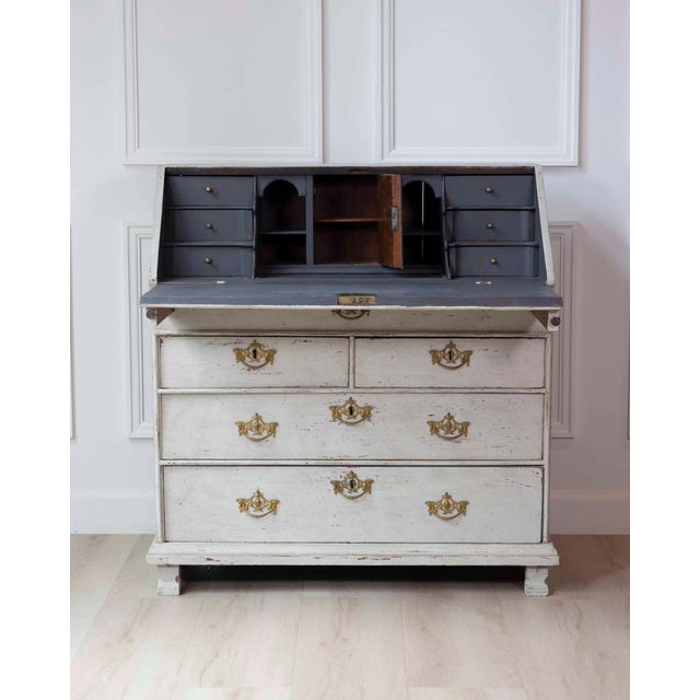 Scandinavian 18th Century Bureau, c.1790 For Sale - Image 12 of 16