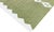 Handmade New Zealand Wool Dhurrie Runner, Olive Green and Cream Geometric Runner Rug- 3'x8' For Sale - Image 10 of 13