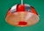 Red Plastic & Metal Ceiling Lamp, 1970s For Sale - Image 8 of 12