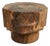 Lychee Swirl Carved Side Table For Sale