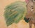 Ira Yeager 20th C. Corfu Woman on Donkey Oil Canvas Painting 6 Ft For Sale - Image 10 of 18