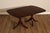 High Quality American Made Expandable Mahogany Dining Table On Double Pedestal Base with Brass Capped Feet, Includes Four...