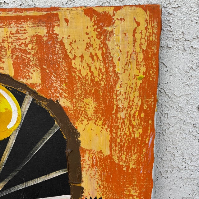 1960s Paul Blaine Henrie “The Balloon Vendor” Large Mid-Century Oil Painting, 30x48 For Sale In Los Angeles - Image 6 of 18