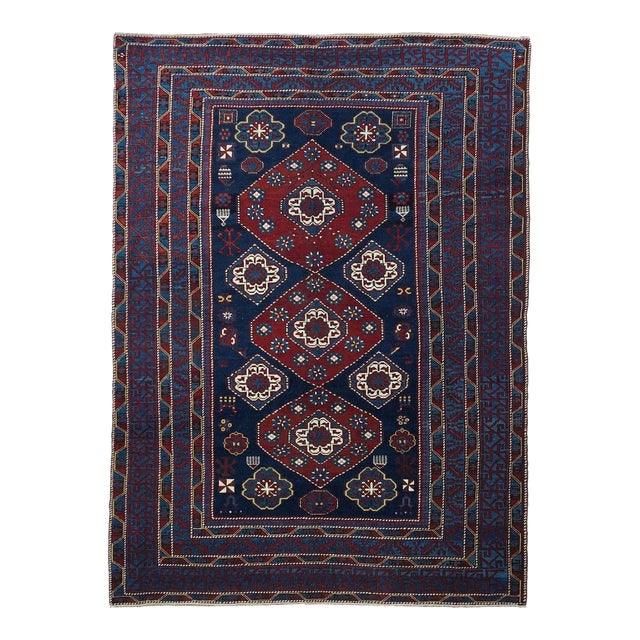 Antique Shirvan Rug 6'0'' x 8'9'' For Sale