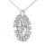 Haus of Brilliance Sterling Silver 1/2 Cttw Diamond Starburst Compass Medallion Pendant Necklace For Sale - Image 4 of 4